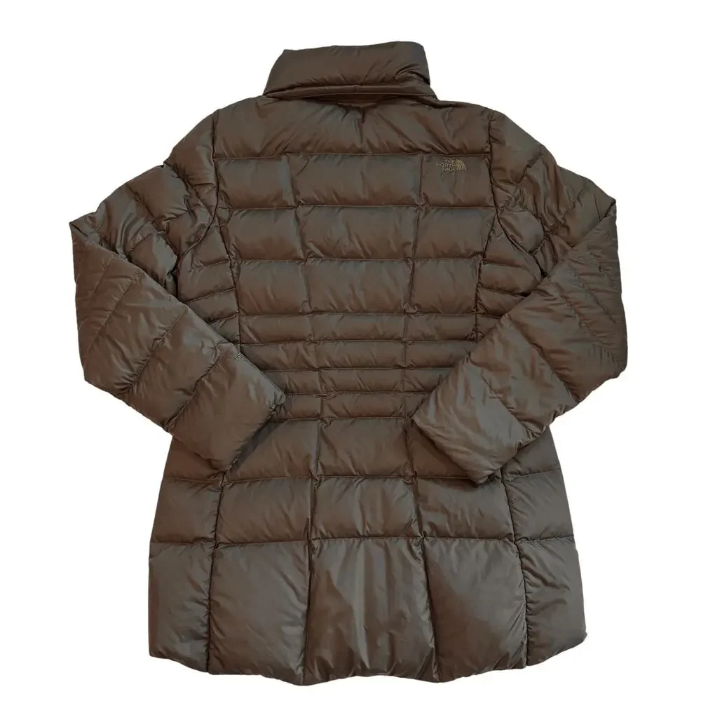 The North Face Puffer Jacket Womens Size Medium Green Transit II 550 Down *FLAW*